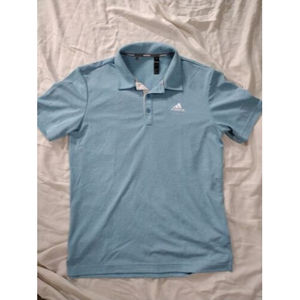 Adidas Polo Men's Golf Short Sleeve Tech Blue Small Polo Shirt